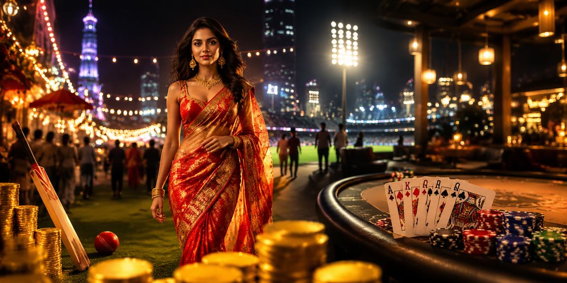 Indian woman placing cricket bet on mobile device